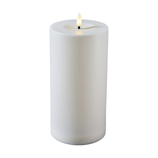 LED Kerze D 10cm H20cm, Ve. 1 Stk