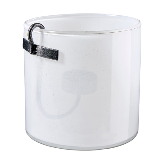 Teelichthalter mit Metalleinsatz
