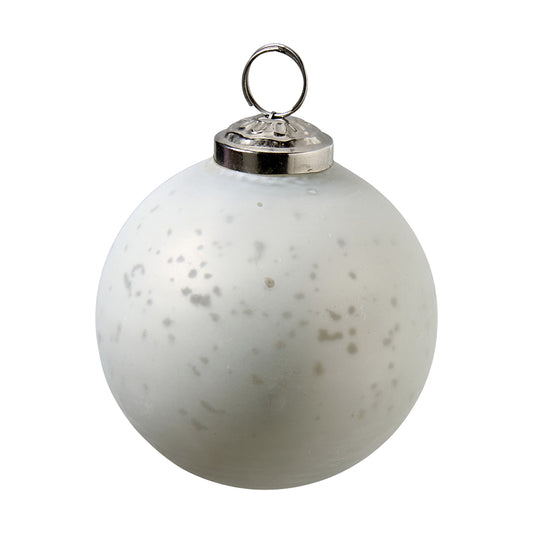 Glaskugel zum Hängen D8cm, grau