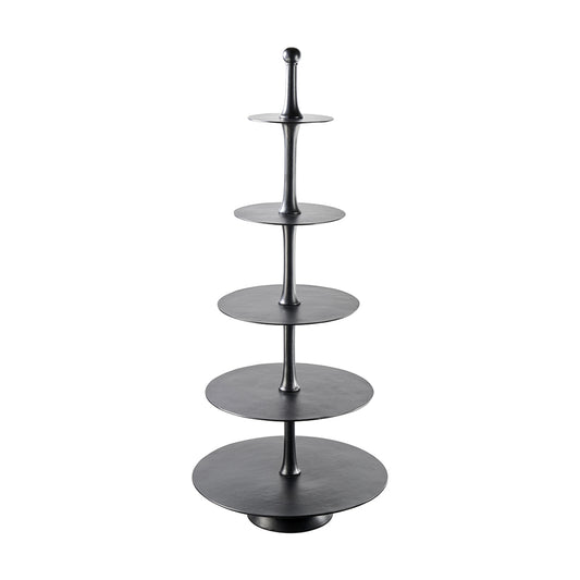 Etagere x5, Alu, D65cm H151cm, Ve. 1 Stk