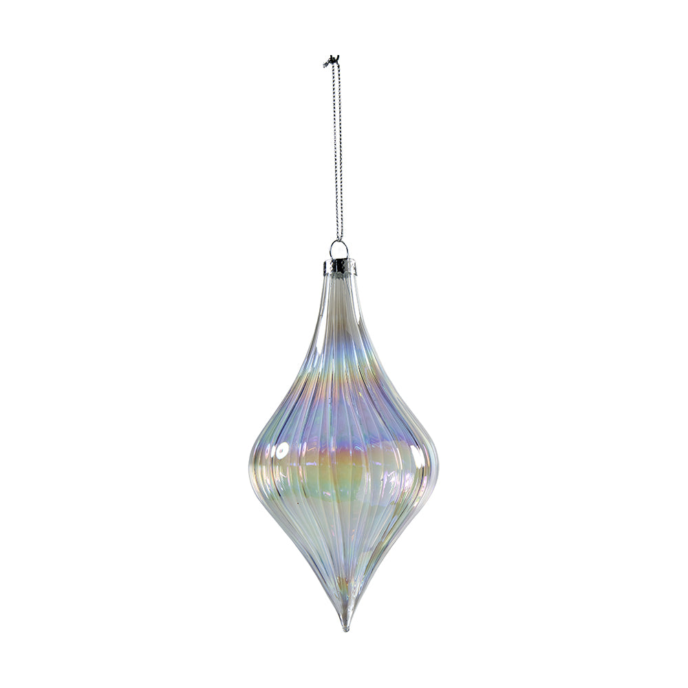 Zapfen Weihnachtsglass 8x16cm, Ve. 9 Stk
