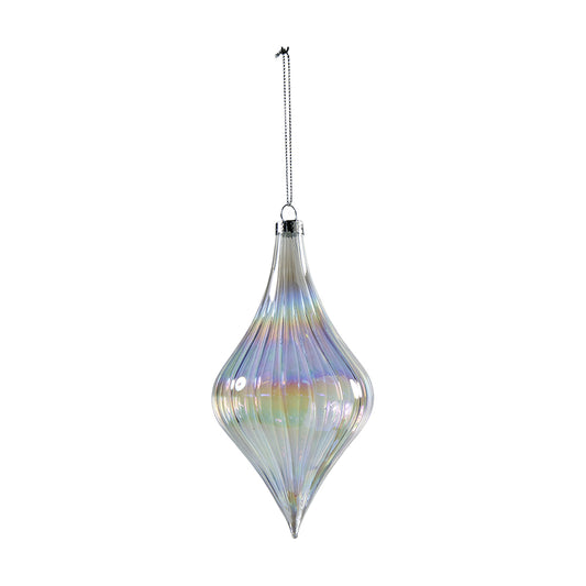 Zapfen Weihnachtsglass 8x16cm, Ve. 9 Stk