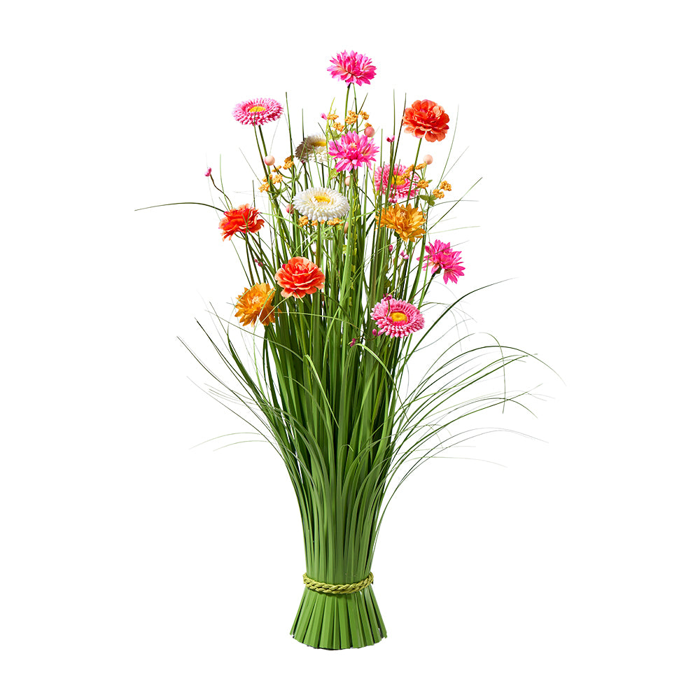 Blumen mit Gras D35 H70cm, Ve. 1 Stk