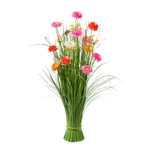 Blumen mit Gras D35 H70cm, Ve. 1 Stk