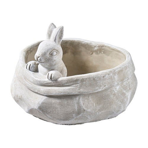 Pflanztopf mit Hase  D20cm H15cm