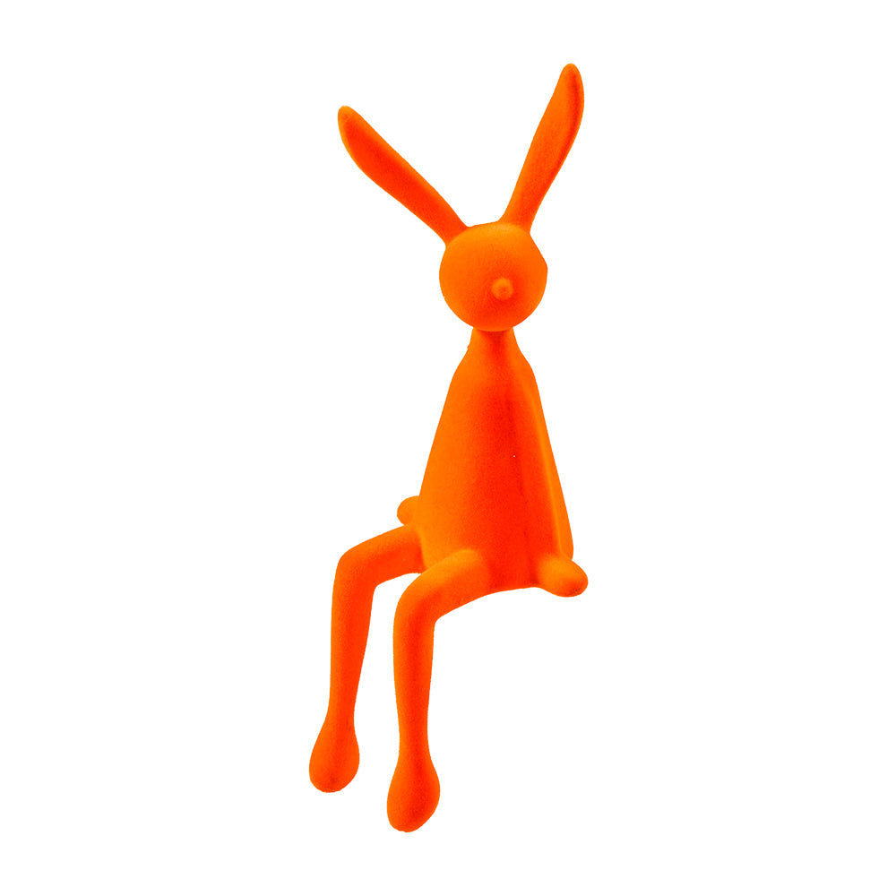 Hase sitzend beflockt, 38cm, Ve. 1 Stk