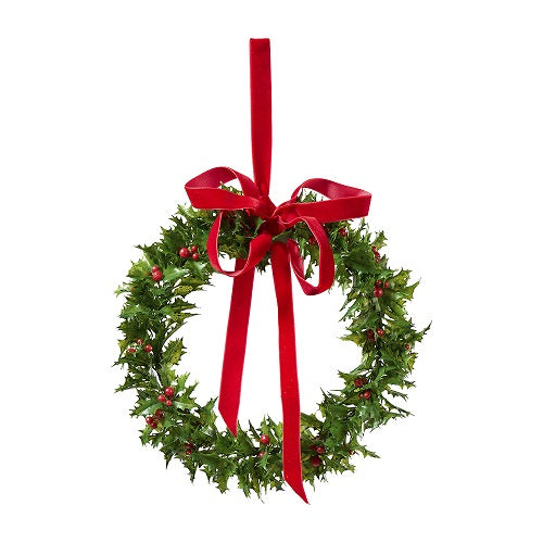 Ilex Kranz mit Beeren zum Hängen D20cm