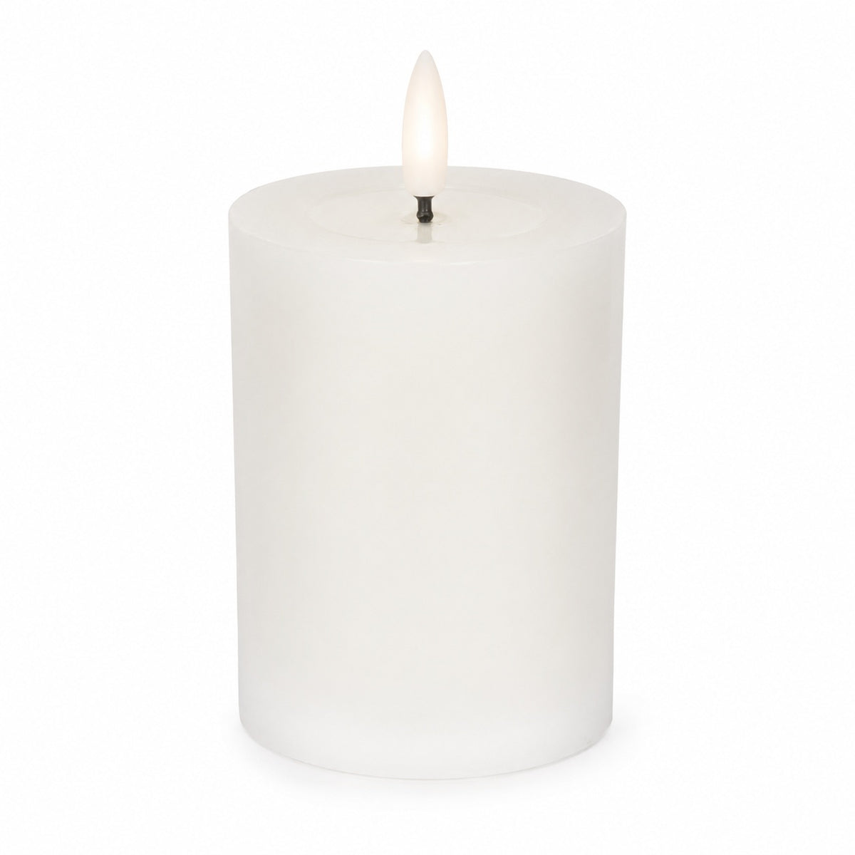 LED Kerze Echtswachs D5,5cm H10cm