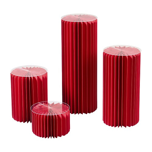 Papiersäulen Set, D10cm, H10,20,30,40cm