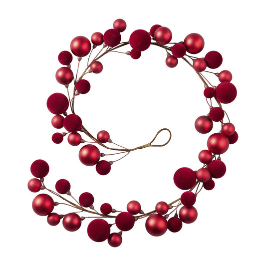 Kugel / Ornament Girlande L165cm
