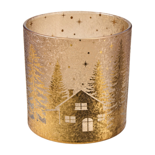Windlicht Rentiert / Tanne D15 H15cm