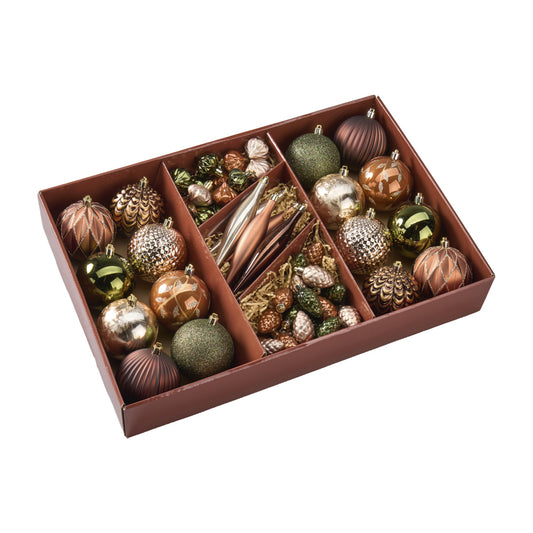 Baumkugel und Zapfen Mix, 22cm / 8 cm