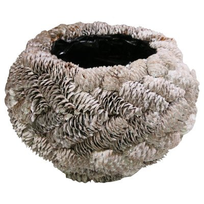 Blumentopf aus Zapfen D27 H21cm