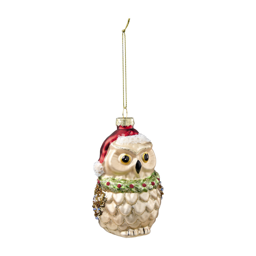 Anhänger Christbaum Eule, Ve. 2 Stk