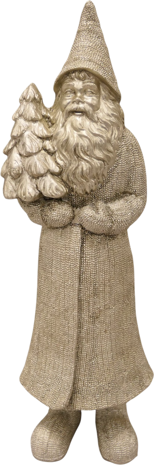 Santa mit Tanne 6,5cm x 5,5cm H20cm