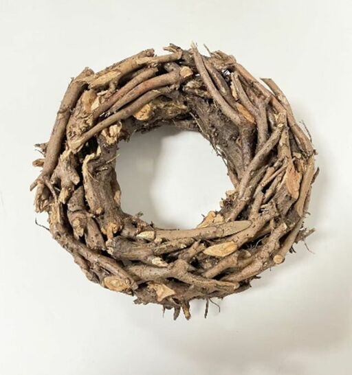Kranz aus Holzstücken D50cm H15cm