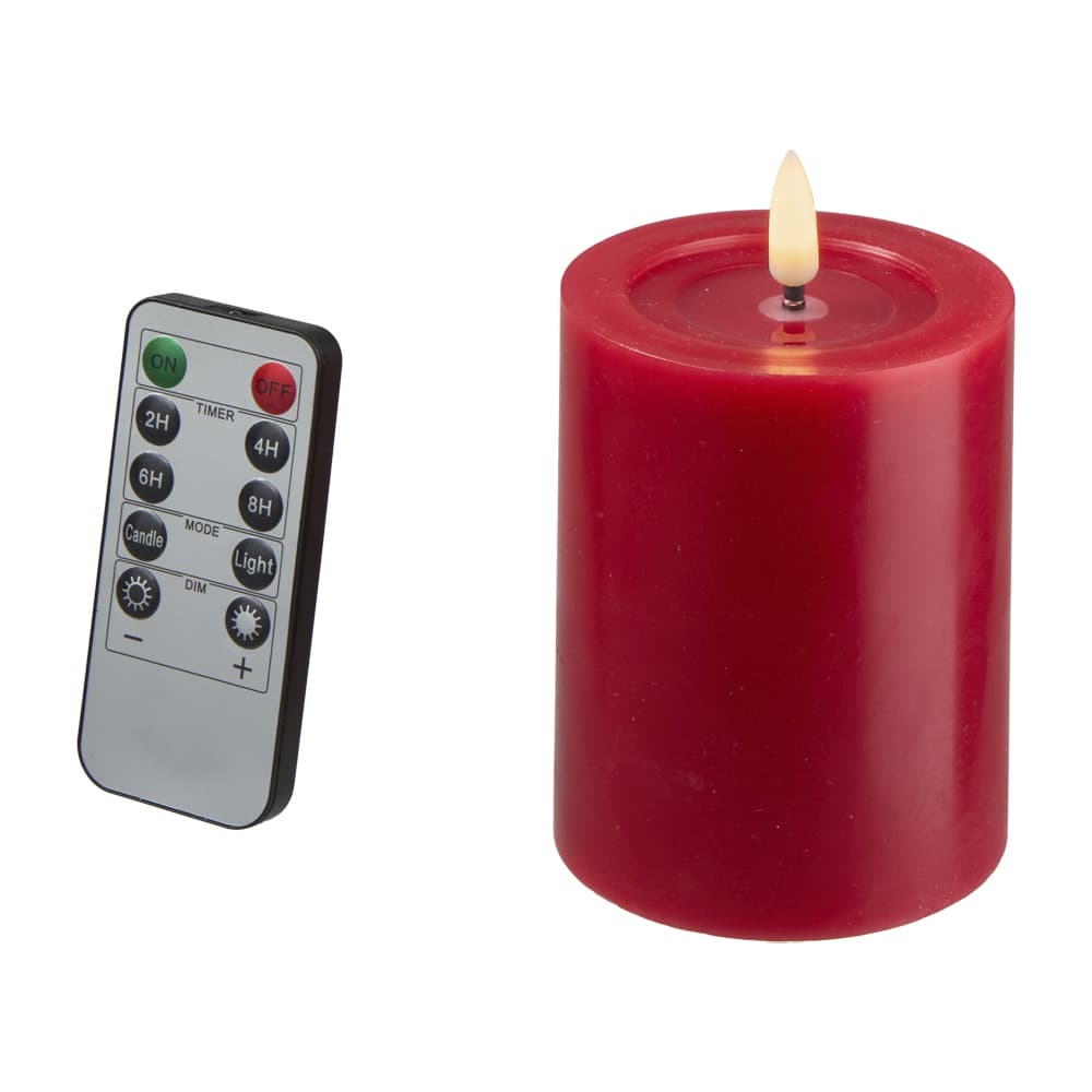 Kerze LED D7,5cm H10cm, Ve. 1 Stk
