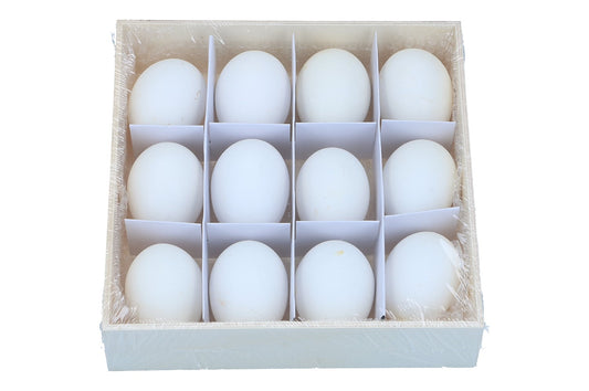 Hühner Eier 5,5cm, Ve. 1 Box = 12 Stück