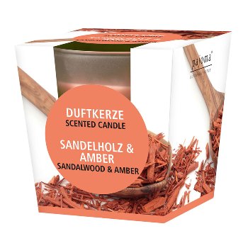 Duftkerze im Glas Sandelholz & Amber