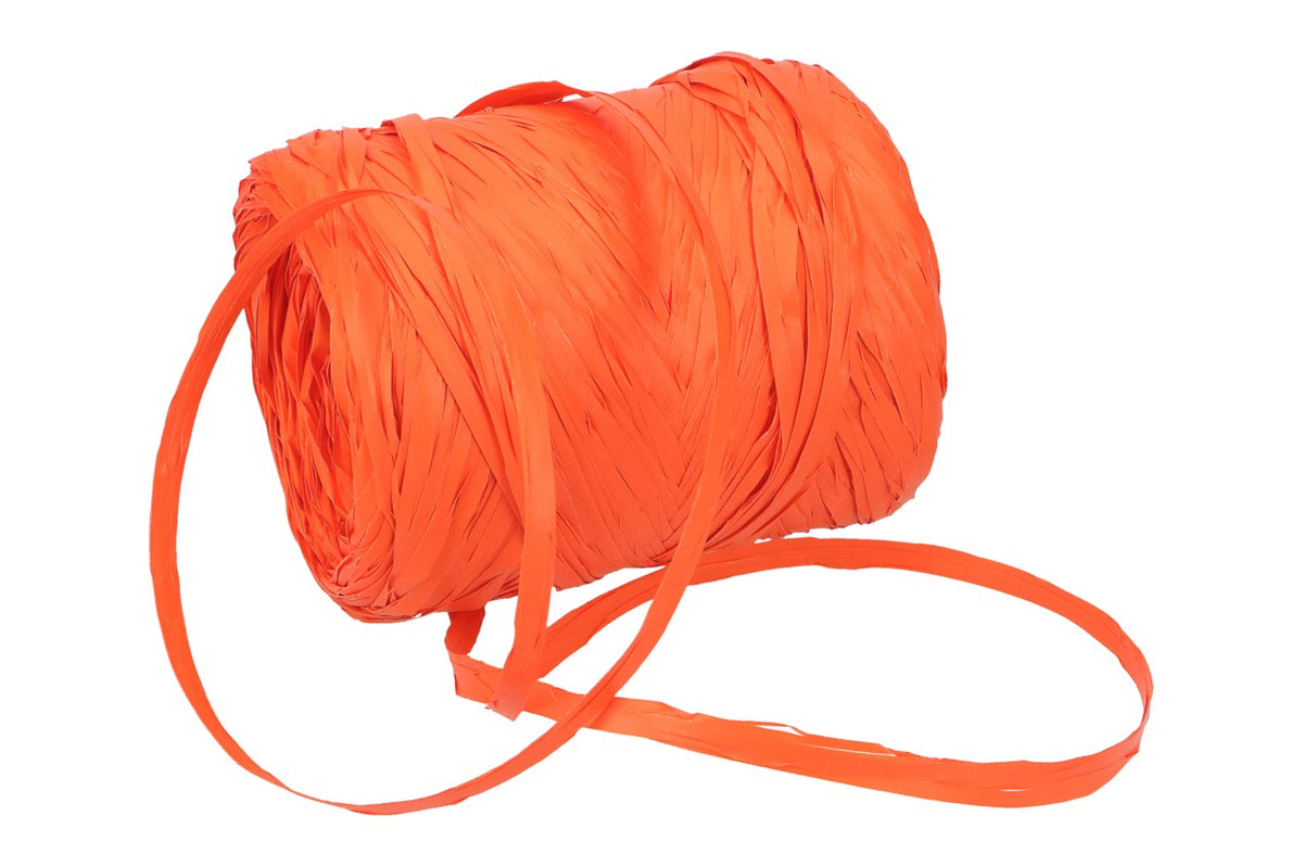 Poly Raphia Band 15mm, 200m, 54 orange