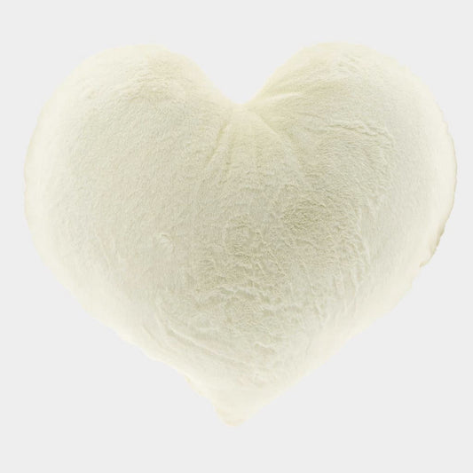 Herz Kissen 65x60cm dove white
