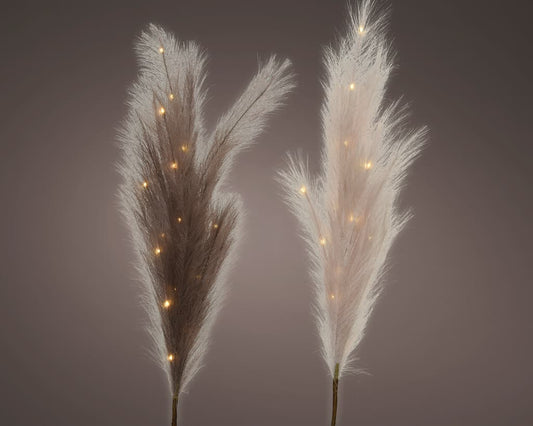 Pampasgras mit LED H70cm, Ve. 1 Stk