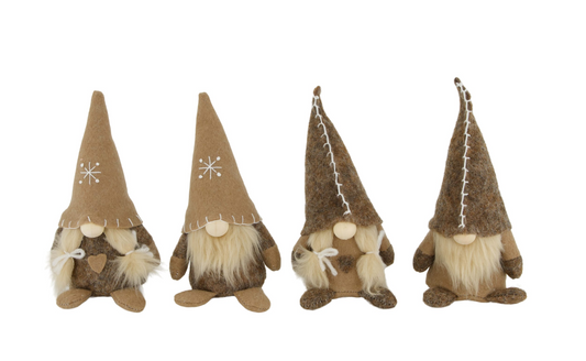 Gnome mit Snowflake 8 x 7 x 15cm