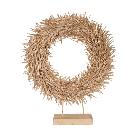 Kranz aus Rattan am Fuß 63 x 13 x 78cm