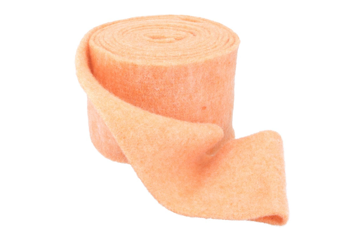 Topfband, hell-orange, Br. 15cm  Ve. 5m