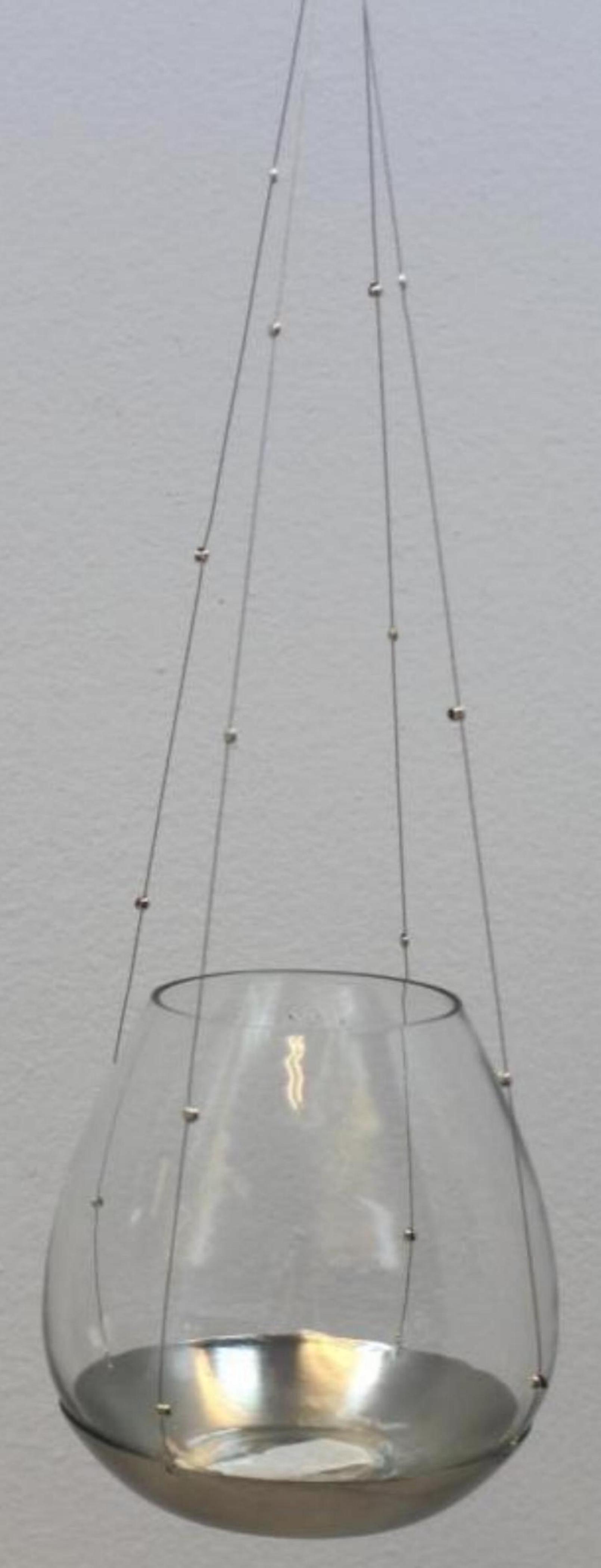 Glas Teelicht-Hänger 15cm, Ve. 1 Stk