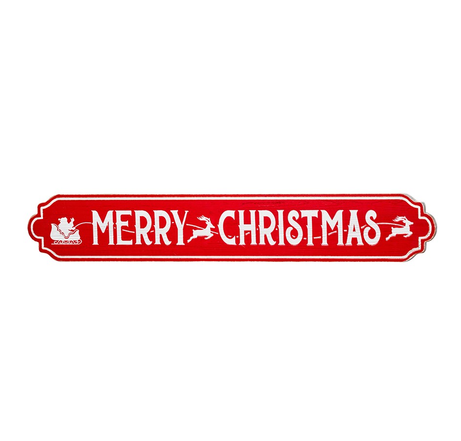 Schild Merry Christmas 120x20x2,5cm (#130919000)