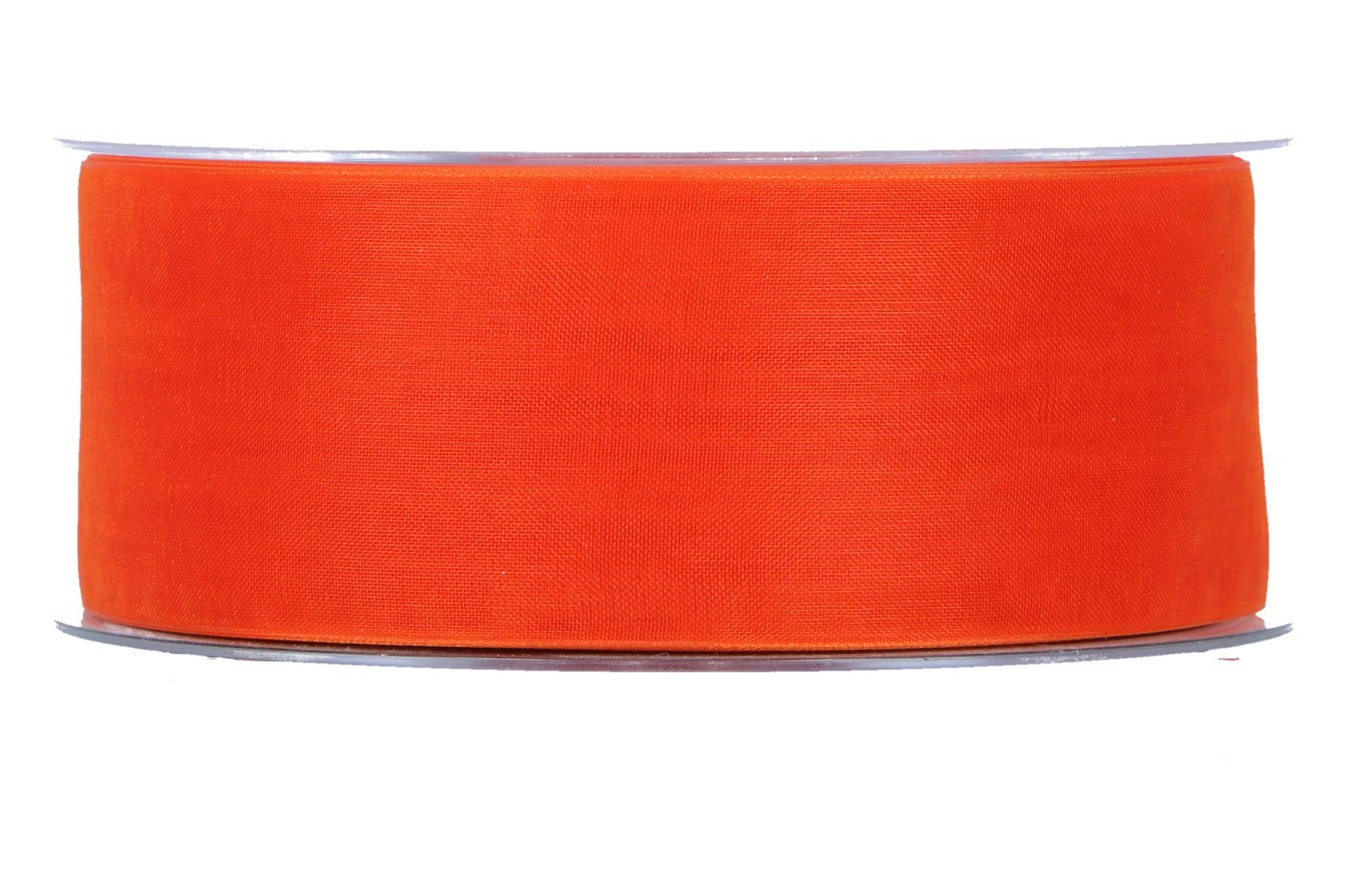 Beauty Organdy Band 40mm, 50m, orange