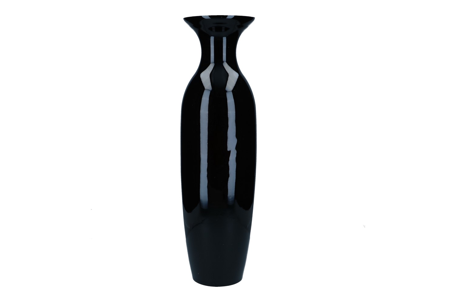 Glas Vase 'Black' H 60cm, Ve. 1 Stk